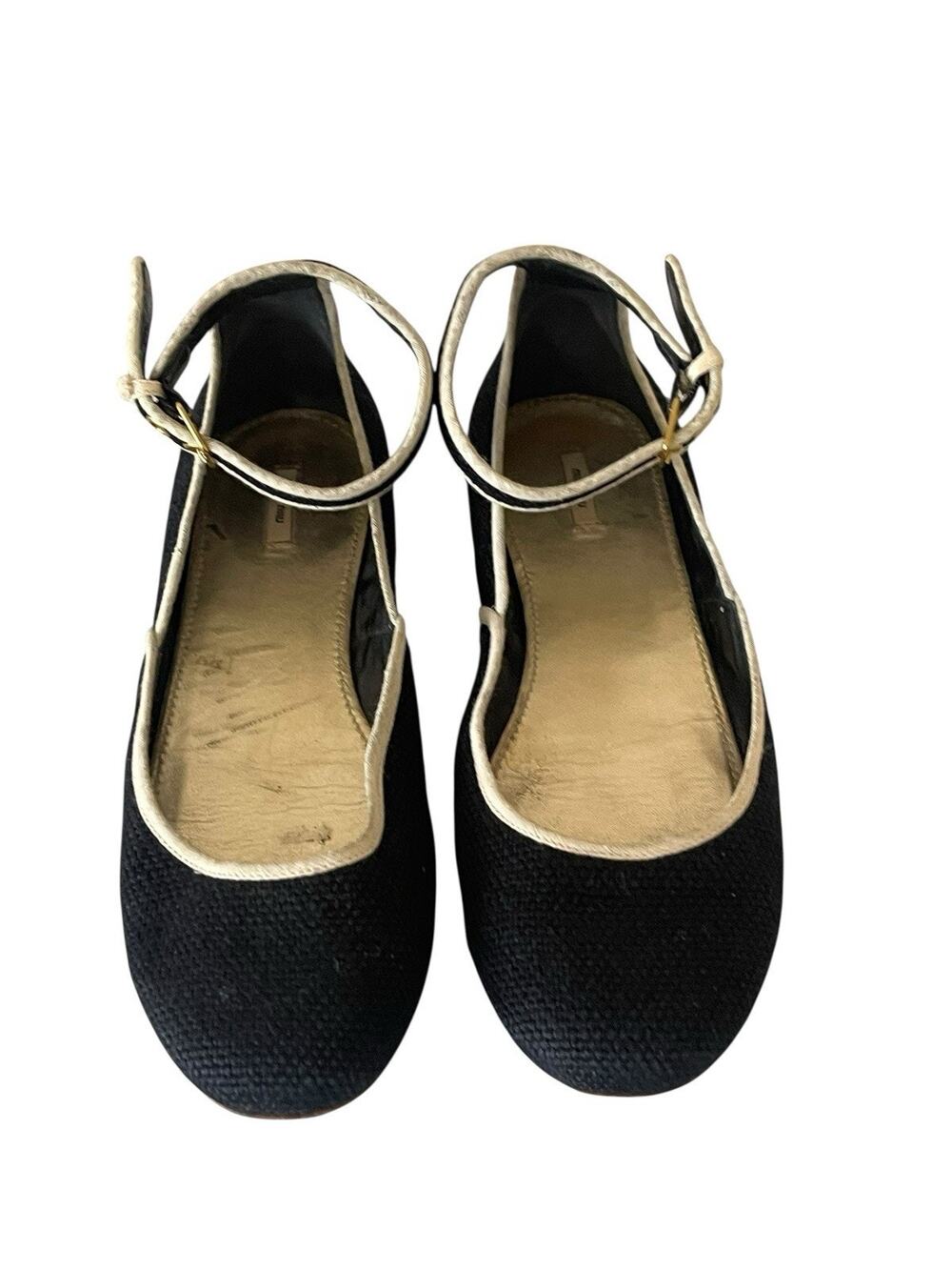 Miu Miu Ballerina raffia with ankle strap 39.5